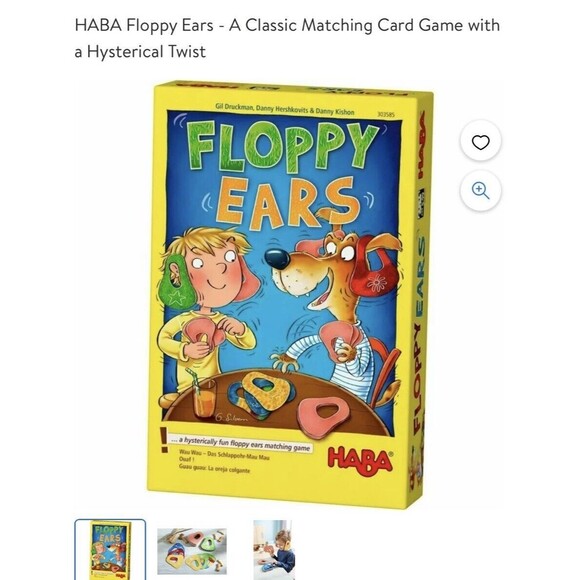 Haba Floppy Ears Hysterically Fun Floppy Ears Matching Game, ages 5 & Up EUC - Picture 9 of 10